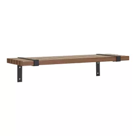   Luxor Wandregal, Eschenfurnier, Metall, Natur, Schwarz, 50 x 15 x 10 cm