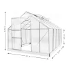 Polikarbonát üvegház 250 x 310 x 124/205 cm
