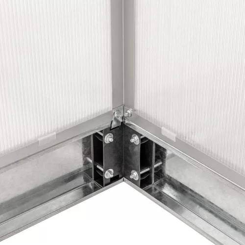 Polikarbonát üvegház 250 x 310 x 124/205 cm