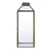 Dekorative Mysore-Laterne, Metall/Glas, antikkupferfarben