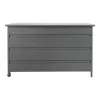Cassis aluminijska vrtna kutija, siva 650 L