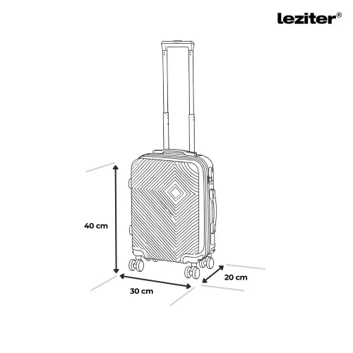 Pevná strecha na príručnú batožinu Travelux Pro s odnímateľnými kolieskami 40x30x20 cm