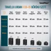 TraveLux Urban kézipoggyász keményfedeles levehető kerékkel 40x29x19 cm