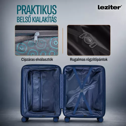 TraveLux Urban kézipoggyász keményfedeles levehető kerékkel 40x29x19 cm