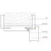 Dekorativer Rahmen, Eiche natur, 75/9,5-11,5 links