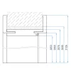 Dekorativer Rahmen, Eiche natur, 75/9,5-11,5 links