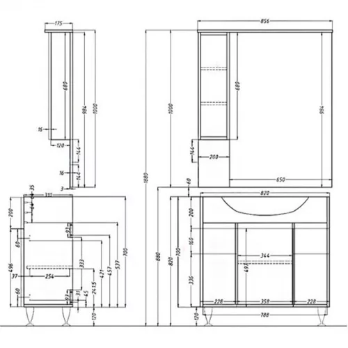 Bianca Plus 85 felsőszekrény, magasfényű fehér színben, jobbos nyitásirány