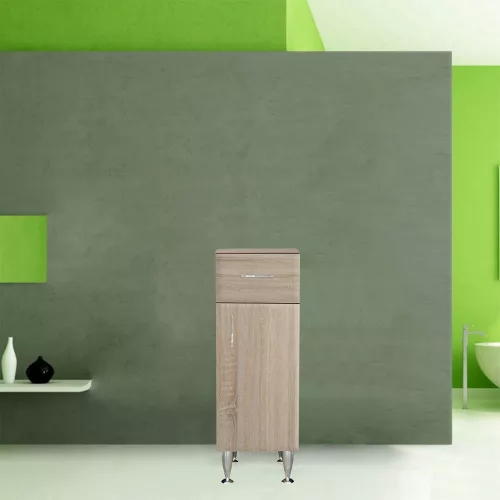 Bianca Plus 30 alacsony szekrény 1 ajtóval, 1 fiókkal, sonoma tölgy színben, jobbos