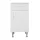 Bianca Plus 45 alacsony szekrény 1 ajtóval, 1 fiókkal, magasfényű fehér színben, jobbos