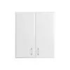 Bianca 60-as Faliszekrény 2 ajtóval, magasfényű fehér színben