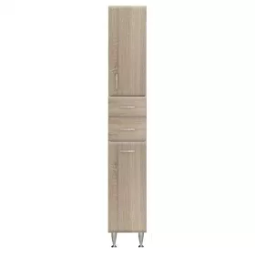   Bianca Plus 30 magas szekrény 1 ajtóval, 2 fiókkal, szennyestartóval, sonoma tölgy színben, jobbos