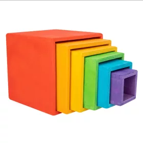 Regenbogenbox Montessori-Holzspielzeug