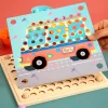 Puzzle mit Kugeln, Montessori-Holzspielzeug