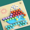 Puzzle mit Kugeln, Montessori-Holzspielzeug