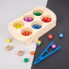 Farben, Zahlen – Montessori-Entwicklungsspielzeug aus Holz