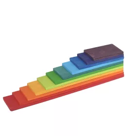 Montessori Regenbogen-Bauspielzeug aus Holz