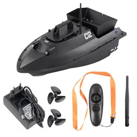 Köderboot C12 Heckauswerfer schwarz