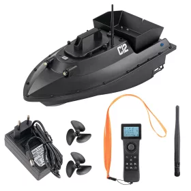 Köderboot C12 GPS Heckauswerfer schwarz