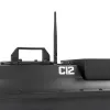 Etetőhajó C12 GPS hátrakidobós fekete