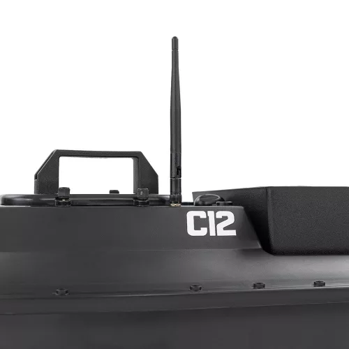 Etetőhajó C12 GPS hátrakidobós fekete