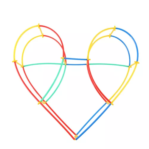 Kreatív építőpálca készlet 1200 db