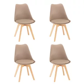 Silla Esszimmerstühle, 4er-Set in Beige