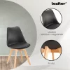 Silla étkezőszék 4 db fekete színben