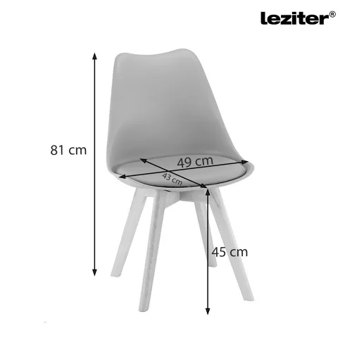 Silla étkezőszék 6 db szürke színben