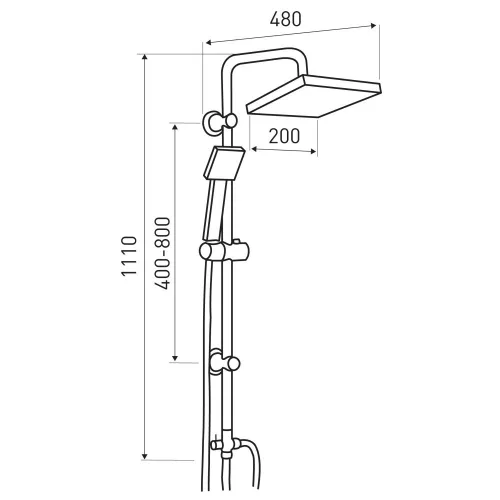 Denis 63 fekete-arany zuhanyszett