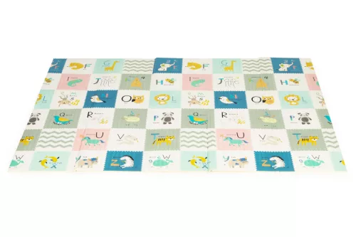 Oktató  játszószőnyeg kétoldalas összecsukható táskával