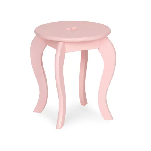 Schminktisch aus Holz mit Spiegel für Kinder, rosa