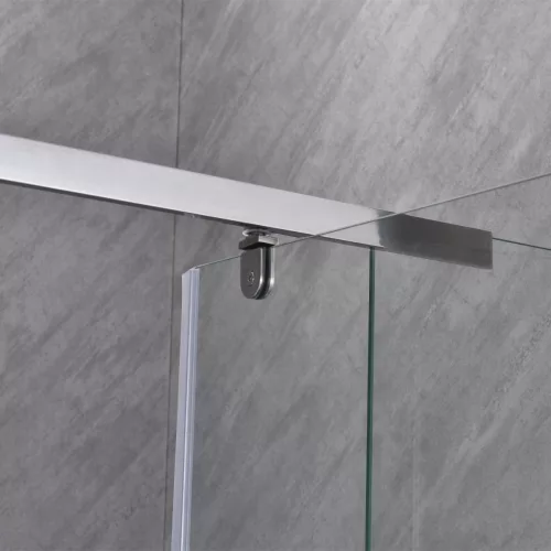 Galatro 80x120 cm asymmetrische Duschkabine ohne Duschwanne