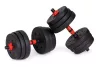 Állítható súlyzók 2x15 kg-os súlyzószett 30 kg-os rúd