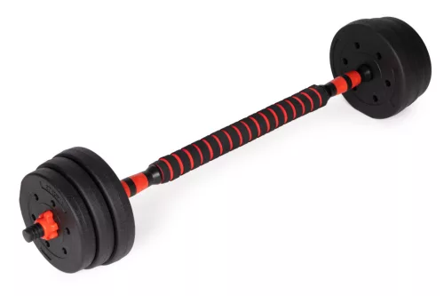 Állítható súlyzók 2x15 kg-os súlyzószett 30 kg-os rúd