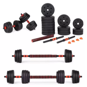   Állítható súlyzók 2x20 kg-os súlyzó szett 40 kg-os rúd