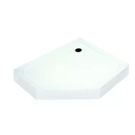   Glasgow quadratische, asymmetrische Duschwanne, rechts 80 x 100 cm