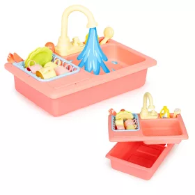   Küchenspüle mit wassergefülltem Wasserhahn, 12 zusätzliche Kinderspielzeuge