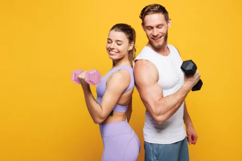 Hex súlyzó szett 2x5 kg rózsaszín