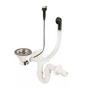 Siphon für 1-Becken-Spülbecken mit automatischem Ablauf