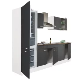   Yorki 270 Küchenmöbel mit Gefrierfach unten und Kühlschrank