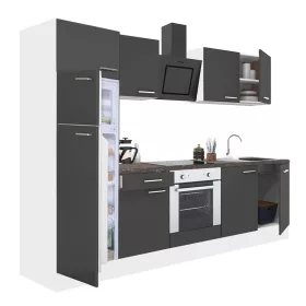   Yorki 270 Küchenmöbel mit Backofen unten und Gefrierfach oben