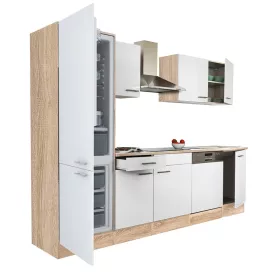   Yorki 280 Küchenmöbel mit Gefrierfach unten und Kühlschrank
