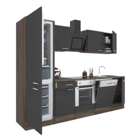   Yorki 280 Küchenmöbel mit Backofen unten und Gefrierschrank unten