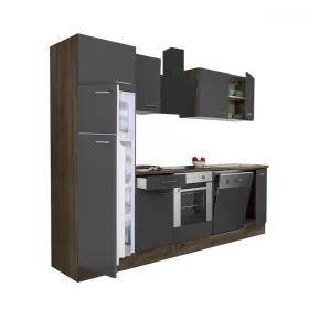   Yorki 280 Küchenmöbel mit Backofen unten und Gefrierfach oben