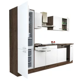   Yorki 280 Küchenmöbel mit Gefrierfach unten und Kühlschrank