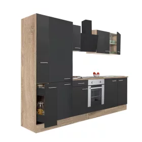 Yorki 300 Küchenmöbel mit Unterbackofen und Regalen
