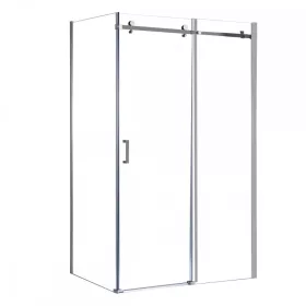 Bold-in 80x100 cm asymmetrische Duschkabine ohne Duschwanne