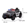 Električni policijski automobil Dodge crne boje