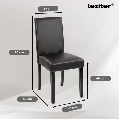 Megan 4+1 étkező garnitúra fehér-fekete