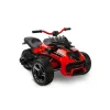 Električni quad s 3 kotača, crveni